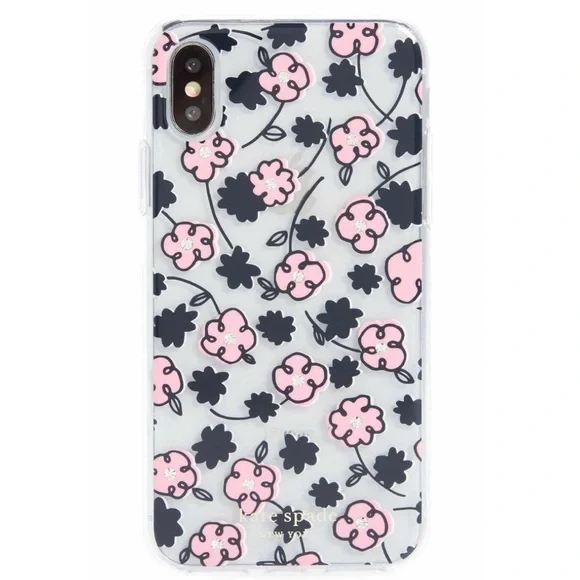 Kate Spade  jeweled transparent iPhone XS/X case - Picture 2 of 5